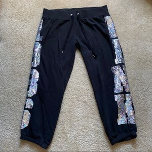 RARE!! VS PINK sequin sweatpants